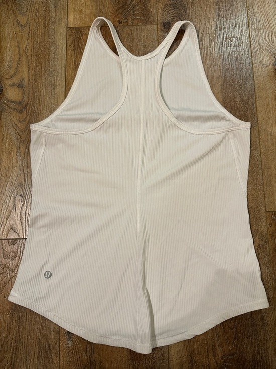 lululemon athletica Tops - lululemon athletica white size 8 Ribbed Racerback Tank